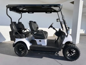 White Contender Sport 4 Lithium Golf Cart sale
